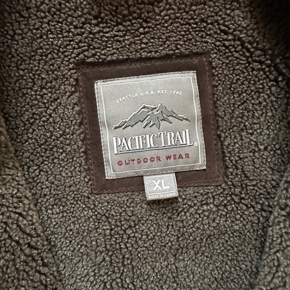 Pacific Trail Men's Brown Suede Leather Coat size XL - Picture 2 of 8